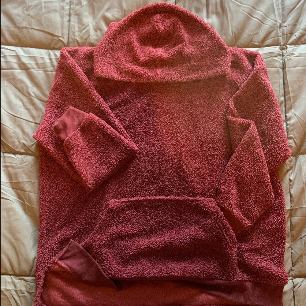 maroon hoodie made by eye candy